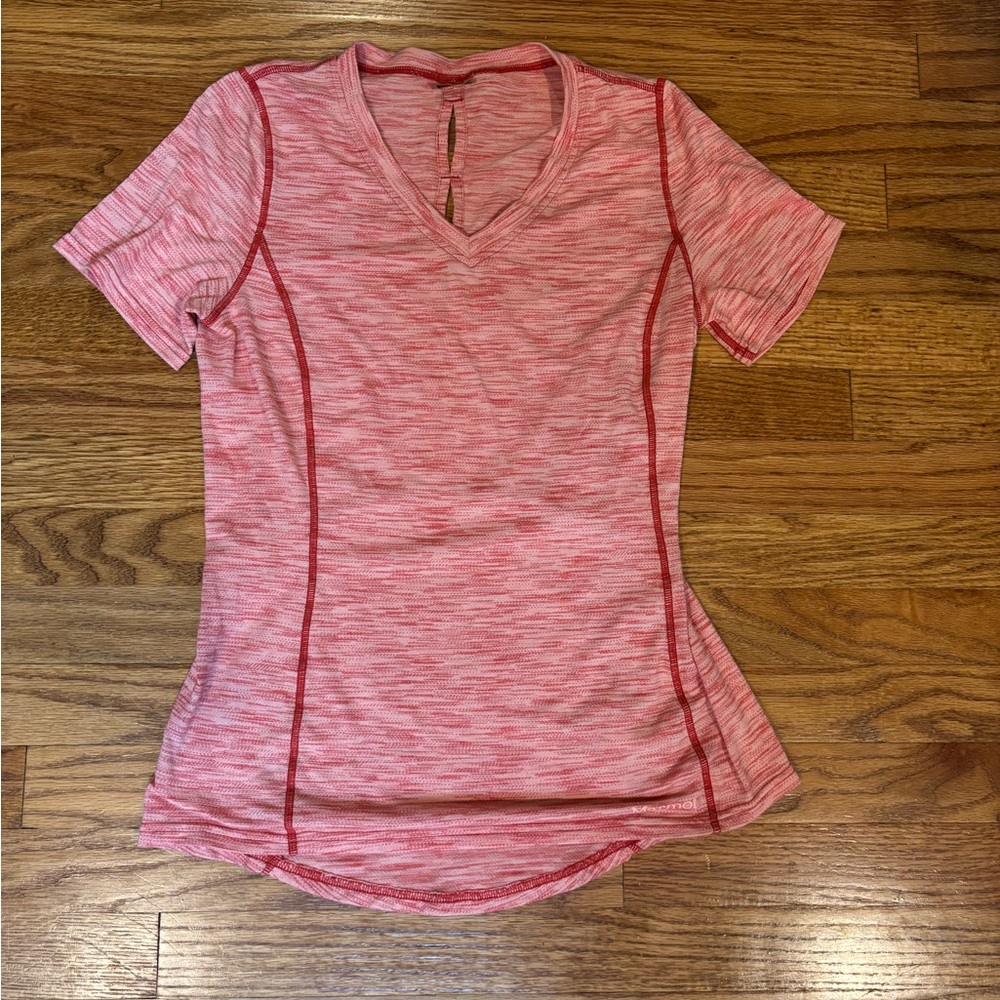 Marmot Women's Heathered Pink Short Sleeve Tee